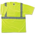 Glowear T-Shirt, Type R, Class 2, UPF Protection, Reflective, Small, Lime EGO21502